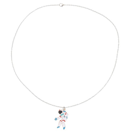 2 Count Astronaut Pendant Necklace Miss Man for Women Costume Necklaces - Picture 12 of 12