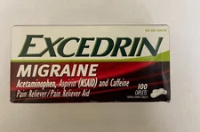 Excedrin Migraine Pain Relief for Migraine Relief - 100 Caplets EXP: 08/26+