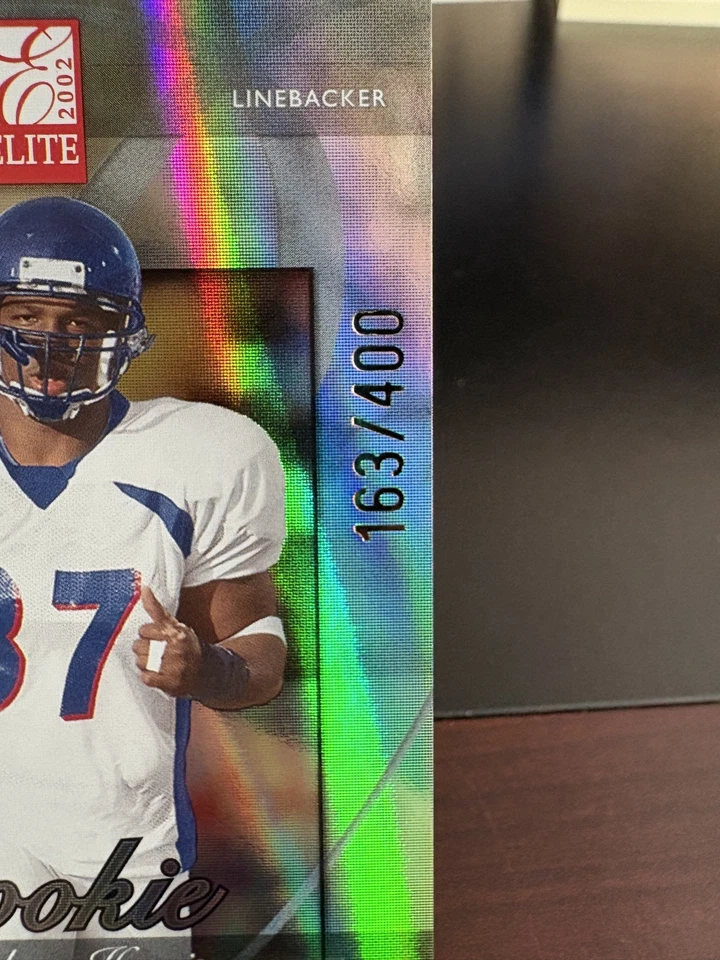 Napoleon Harris Rookie #/400 2002 Donruss Elite #188 Oakland Raiders  - Image 3 of 3