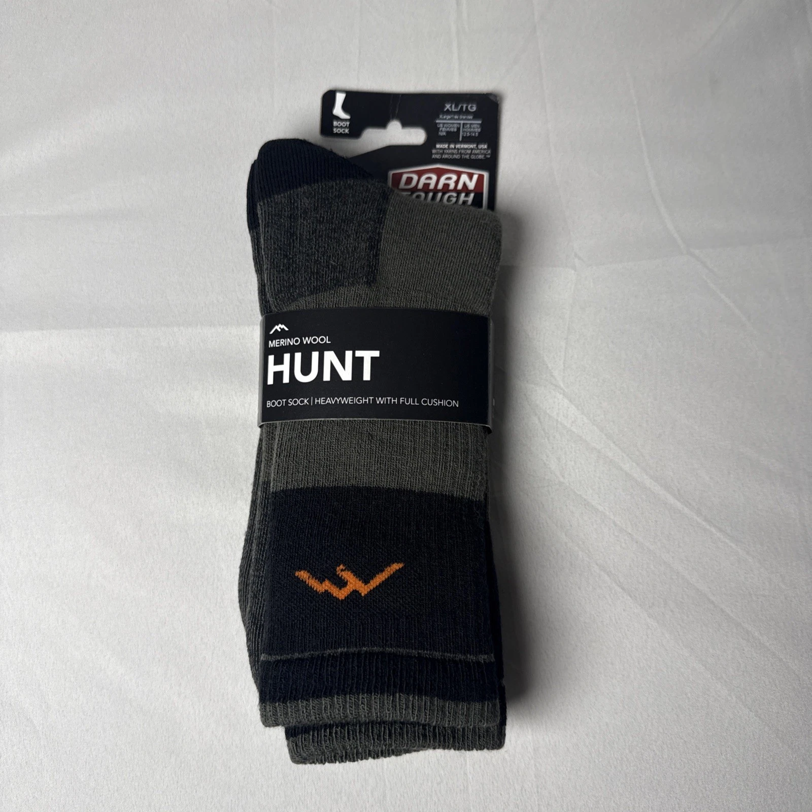 Darn Tough Hunt Boot Socks Full Cushion US Men’s XL 12.5-14.5 - New with Tags