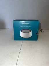 BGOVERSS New White Noise Sleep Sound Machine w/ Night Light, Timers White T126L