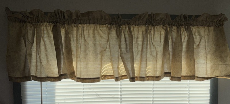 Lot Of 3 Valances Color Tan