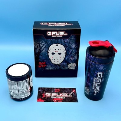 G Fuel Friday the 13th Hack N Slash Collector's Box Jason Tall