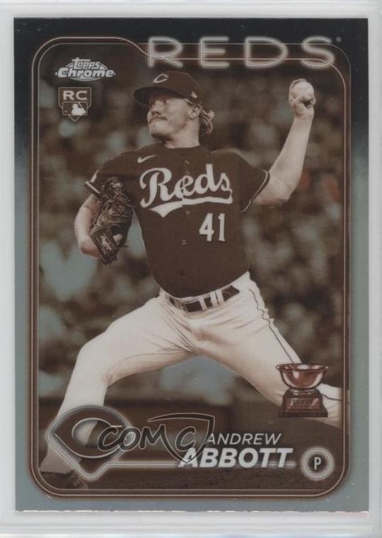 2024 Topps Chrome Sepia Refractor Andrew Abbott #154 Rookie RC 1q2l
