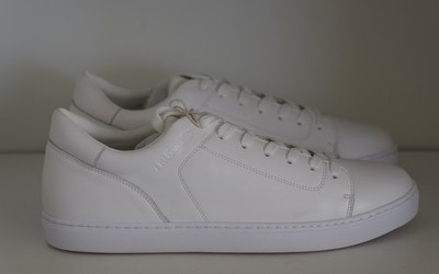 Trussardi Men s Perlite Cupsole Sneakers Casual Low White Leather US 10 EU 43