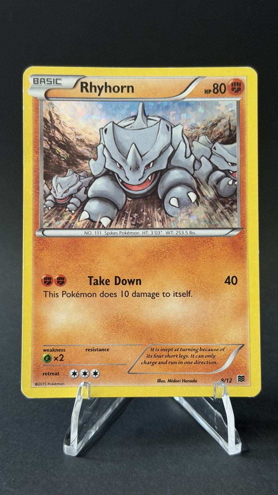 Rhyhorn 008/012 McDonald's 2015 Holo