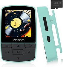 Yoton MP3-Player mit Bluetooth 5.2, 64 GB Speicher, kompakter HiFi-Musikplayer