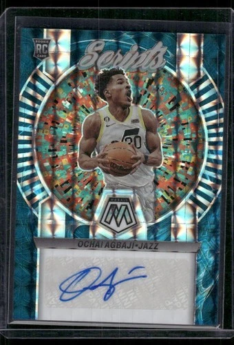 New Listing2022-23 Panini Mosaic Ochai Agbaji Rookie Genesis Auto