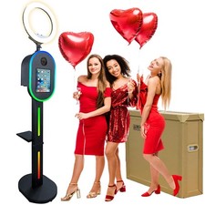Oval Photobooth with LED Light Universal iPad Photo Booth for Weddings & Events