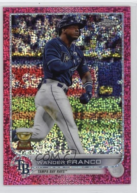 2022 Topps Chrome Magenta Speckle Refractor 199/350 Wander Franco #35 Rookie RC