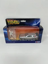 Corgi Back to The Future Delorean & Doc 1:36 Diecast Display Model CC05503 Silve
