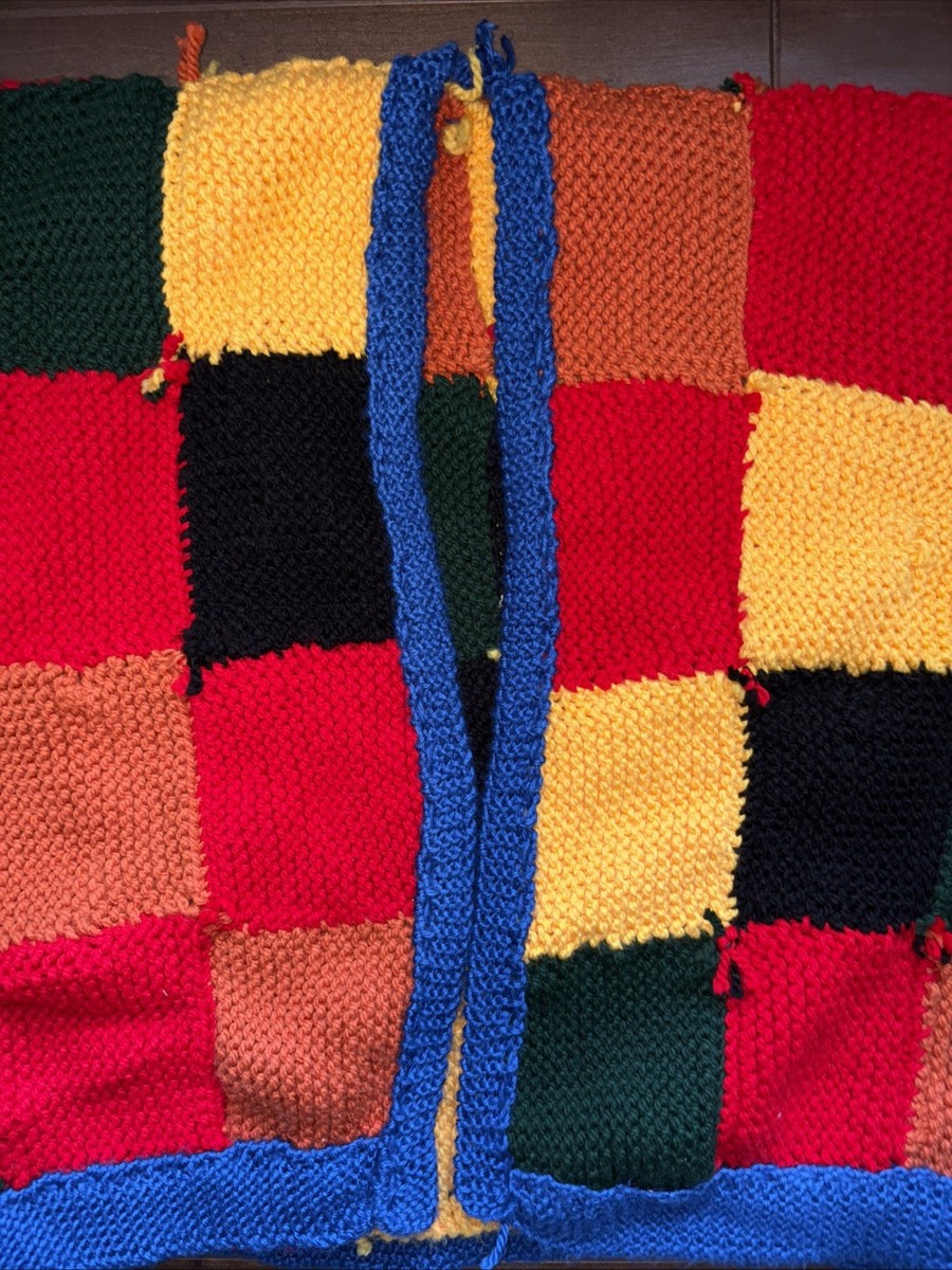 Harry Styles Hand Knit Patchwork Cardigan Inspired By J W Anderson