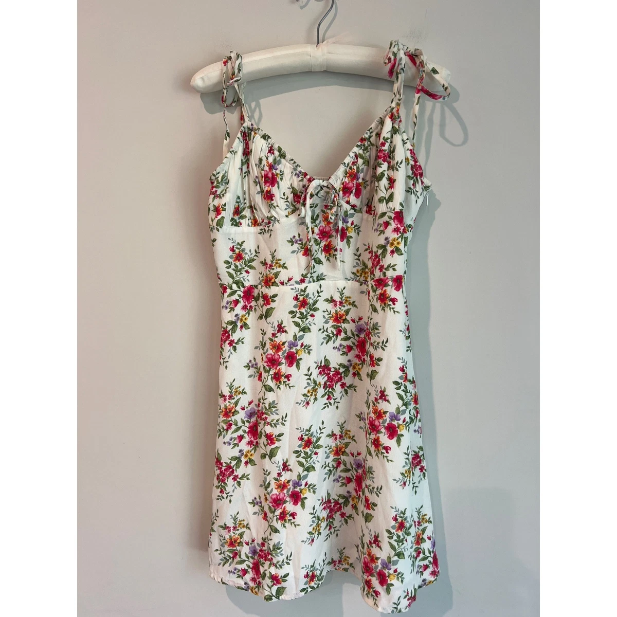 blue floral smocked dress Blue Floral Smocked Dress main image 0
