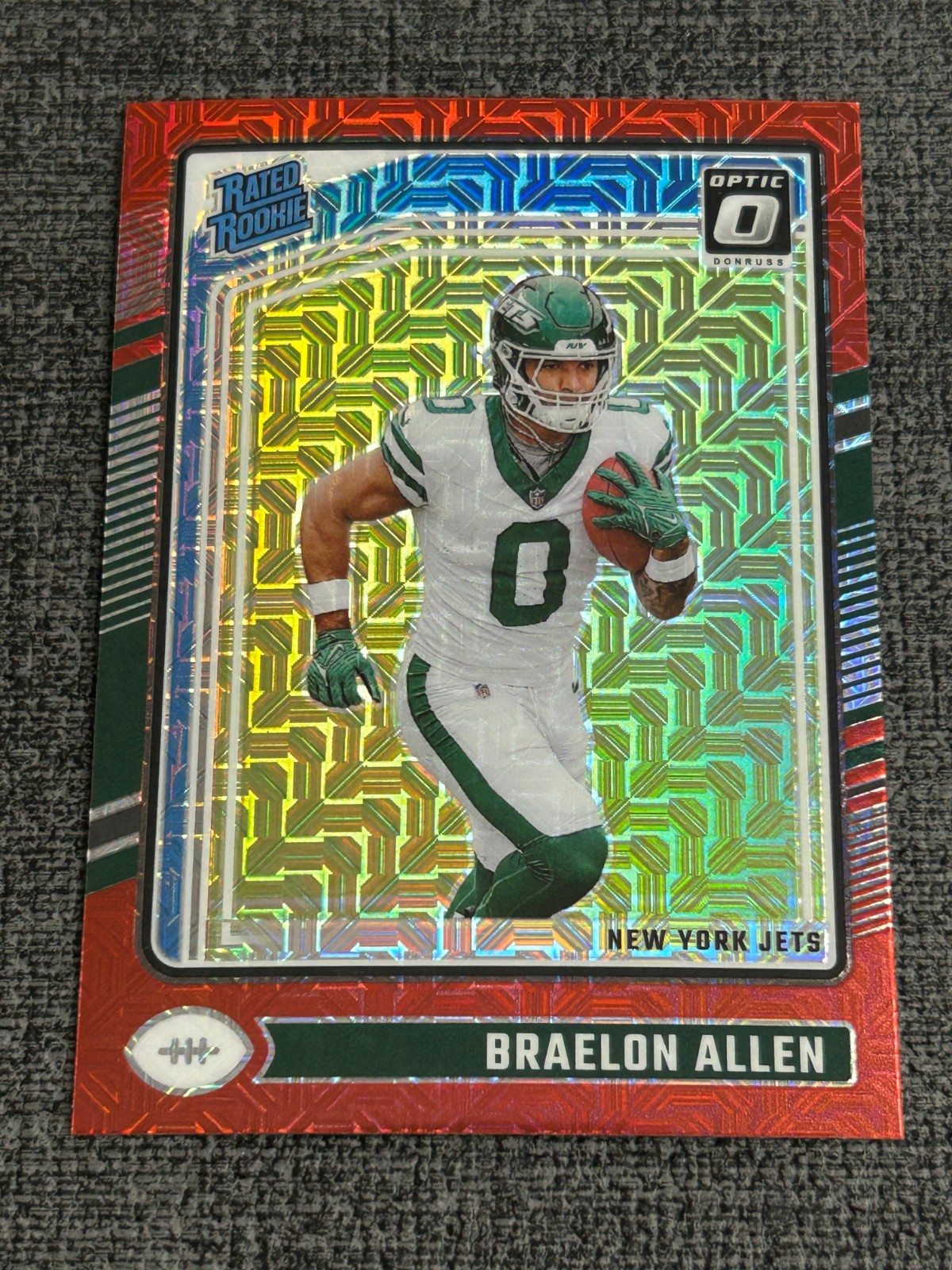 Braelon Allen 2024 Panini Donruss Optic Football Red Mojo Prizm #211