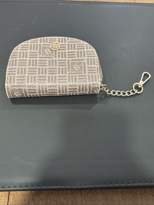 ANNE KLEIN Card Case/ Money Wallet Key Chain Holder,  Mini 5''x4''.