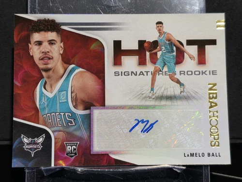 2020-21 Panini NBA Hoops - Hot Signatures Rookies LaMelo Ball #HR-LMB (AU, RC)