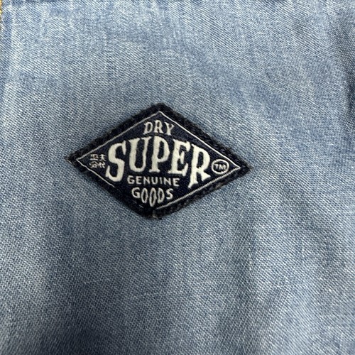 Superdry Shirt Co. The Denim Riviter Mens Long Sleeve Shirt Size M Blue Menswear - Picture 6 of 15