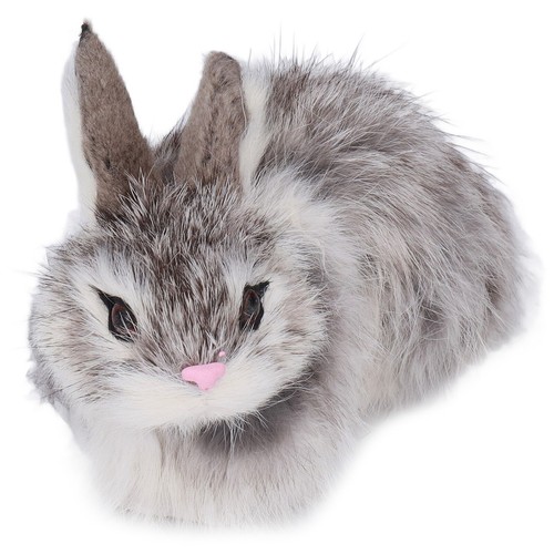 Realistic Plush Bunny High Simulation Rabbit Hair Sturdy Durable Soft - Picture 10 of 12