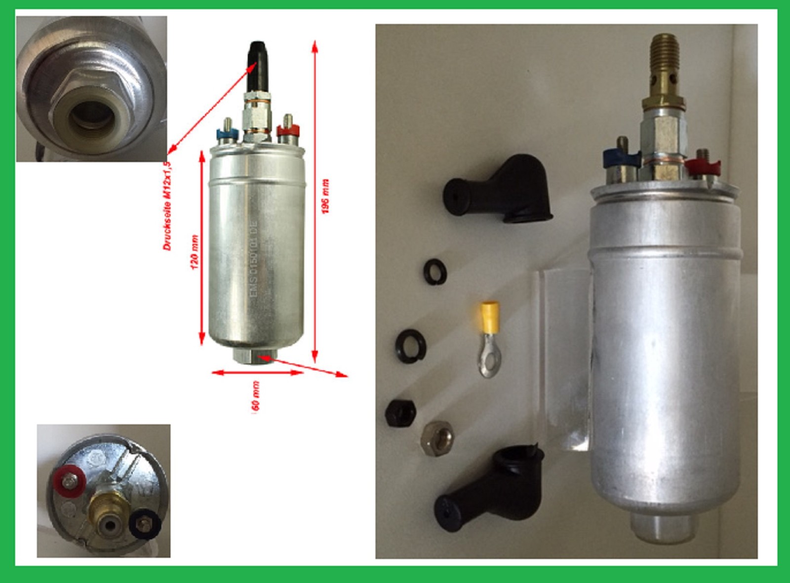 Pompe à essence pour Honda CRX de 1988 à 1992 en alliage renforcé