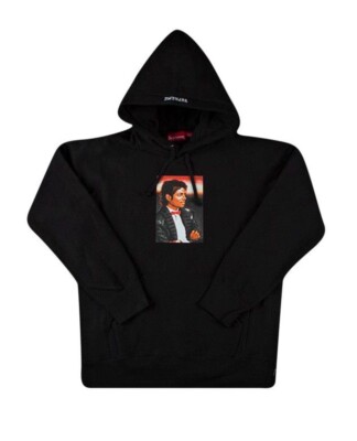SUPREME パーカー Medium Michael Jackson Supreme 2017 Michael Jason Hooded Sweatshirt - Black