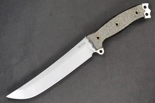 Busse Combat Last Rites .20" Saber Ground Satin Blade Mag Textured Black Canvas