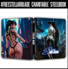 Stellar Blade Custom Made FREESTELLARBLADE Steelbook (No Game)Limited Packaging