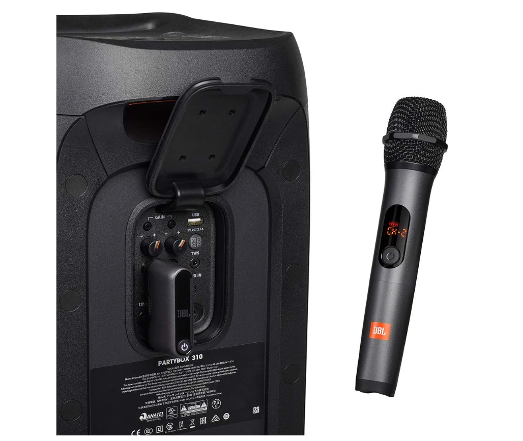 JBL Wireless Microphones Set with Receiver UHF Dual Channel Mike