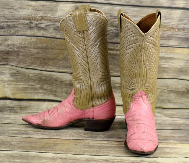 vintage pink cowboy boots