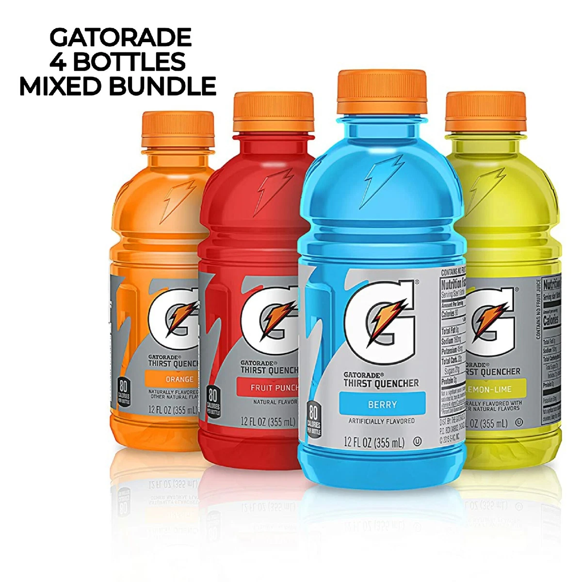 American Gatorade 591ml x 4 Bottles Sport Hydration Drink ORANGE FRUIT LIME  BLUE | eBay
