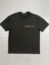 Essentials Fear Of God T-shirt Men s XL Gray W/ Eggshell Logo Cotton Religious