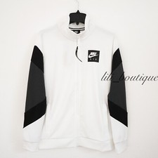 Nike Aj5321-100 Men Air Jacket Standard Fit Polyester Black White  