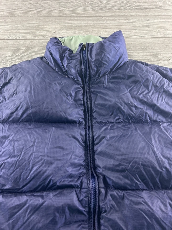 Burton сноубордов женщин Sz средний синий вниз заполненный изолированный пуховик Куртка Пальто - Изображение 3 из 4