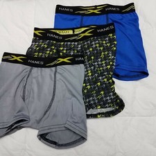 Hanes Boys' Active Cool X-Temp Boxer Brief - 3 Pack, Assorted, Medium