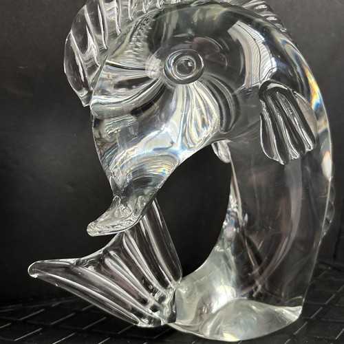 Vintage Murano Licio Zanetti signiert mundgeblasen Glas Fisch Skulptur Figur 8,5' - Bild 6 von 11