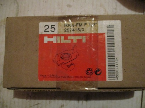 3 cajas de anclaje bobina tuerca viento Hilti MKN-FM F 1/2" 257415/0 (3 cajas de 25) - Imagen 1 de 2