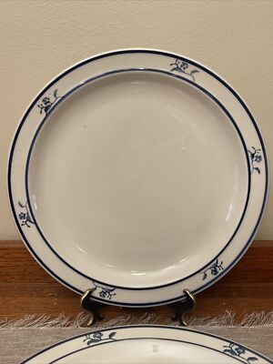Vintage Brick Oven Stoneware Scandia Blue Tung Guan 10 1/4