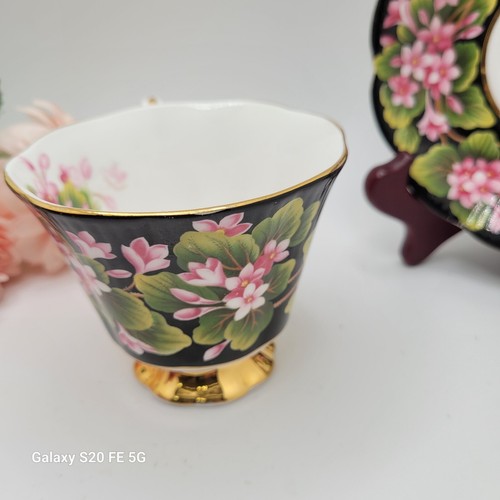ROYAL ALBERT "Provincial Flowers Mayflower" Footed Teacup Saucer - Picture 10 of 14