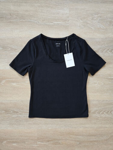 Everlane The Form Scoop-Neck Tee - Size Medium Supima Cotton Blend New With Tags