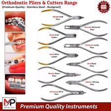 Orthodontics Lab Set Dental Pliers: Wire Bending Forming Bracket Placer Tweezers