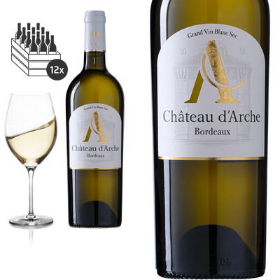 12er Karton 2021 Château d'Arche Bordeaux blanc Weißwein 