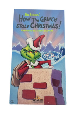 Vintage NOS Dr. Seuss How the Grinch Stole Christmas VHS 1994 MGM NEW Sealed 90s