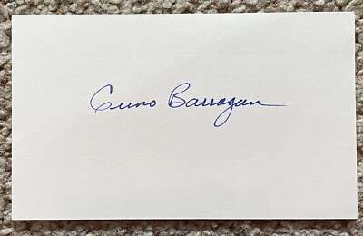 Cuno Barragan signed card - Cubs debut 1961