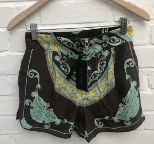 zara silk shorts