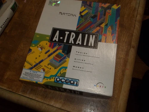A-Train Amiga game. Complete & Boxed