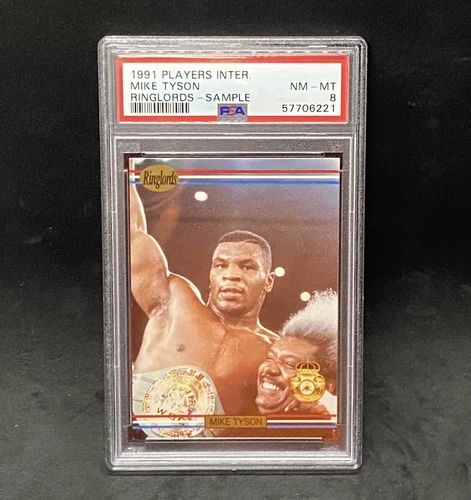 1991 Players International Mike Tyson Ringlords Sample Boxing Psa 8 NM-MT