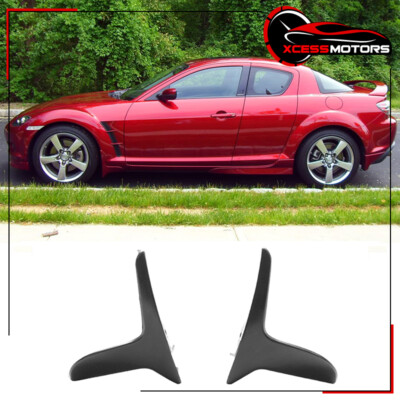Fits 04-10 Mazda RX8 RX-8 OE Style PU Side Skirts Front Mud Flaps