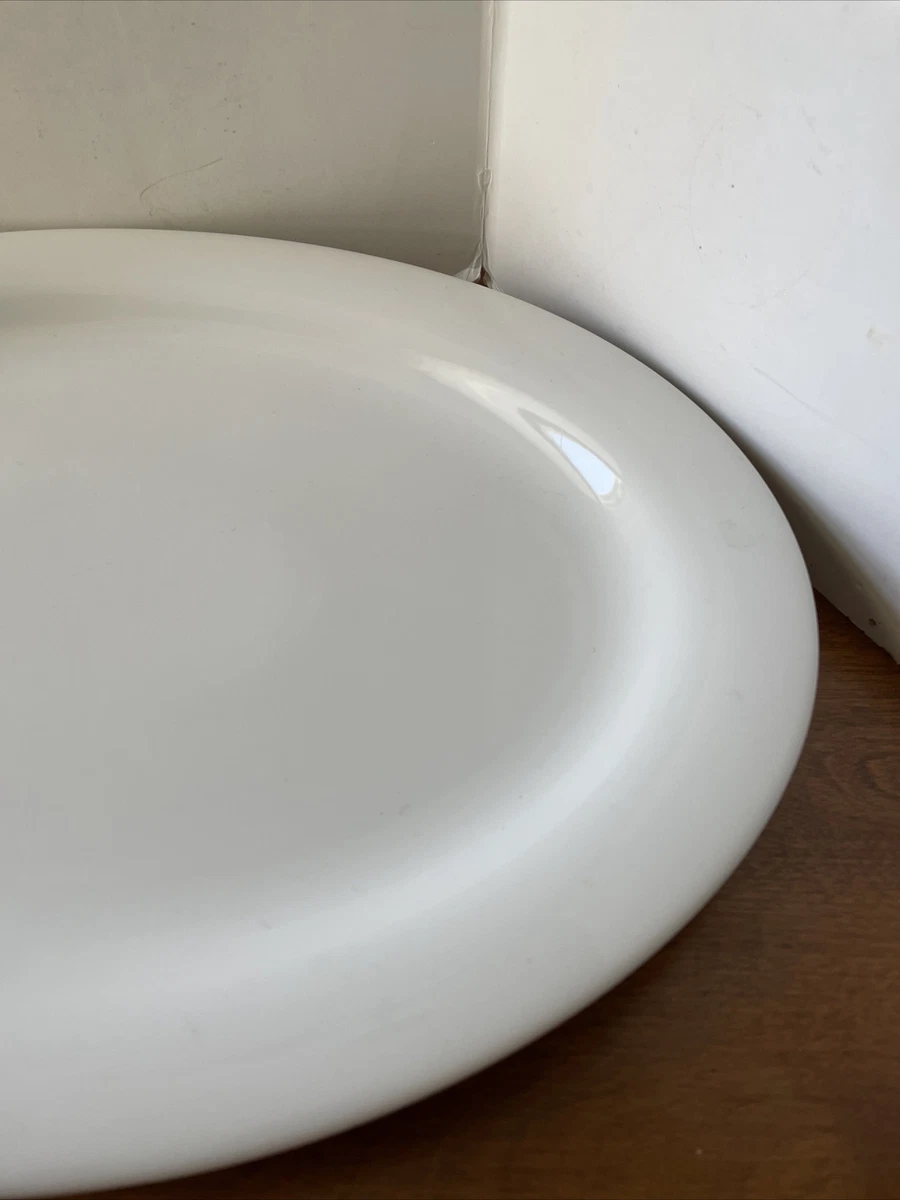 White oval serving platter cheap