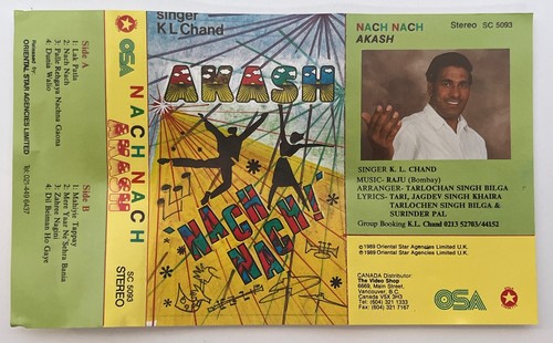 Lot Of 3 Cassettes, Nach Nach - Akash Bedford - K L Chand Punjabi Bhangra 1989 - Picture 7 of 14