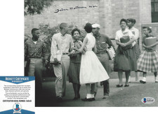 THELMA MOTHERSHED-WAIR 1957 LITTLE ROCK NINE SIGNED 8x10 PHOTO BECKETT COA BAS