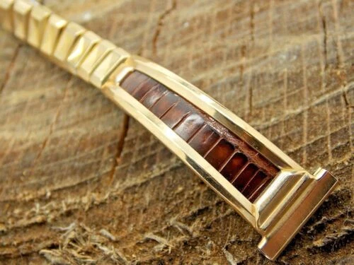 Flex Brown Leather Wristwatch Bands